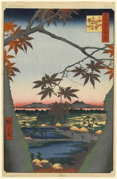 94. Maples da Mama - Santuário Tekona e Ponte Tsugihashi - 1857