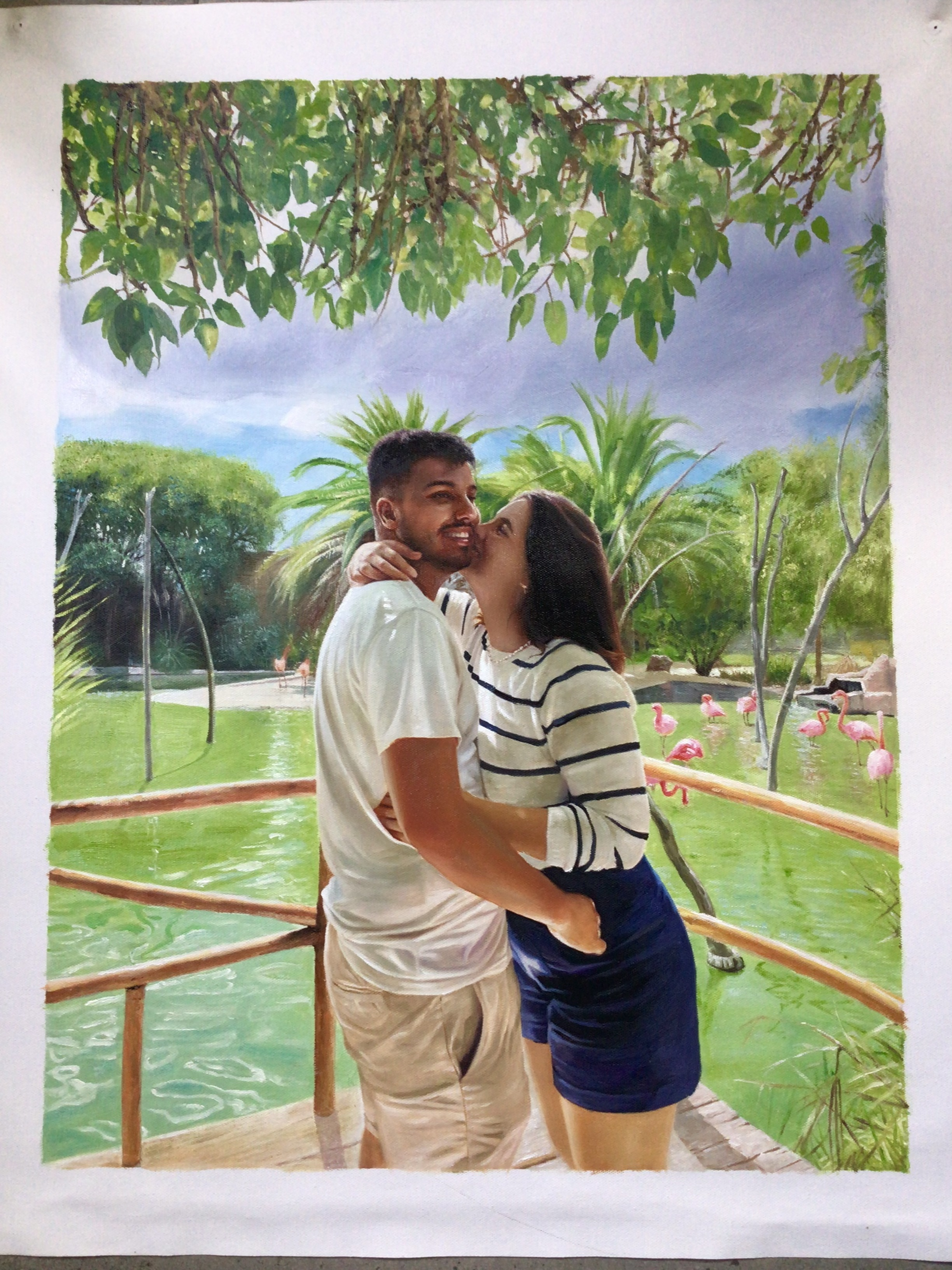 Réplicas de pintura ao óleo personalizada 