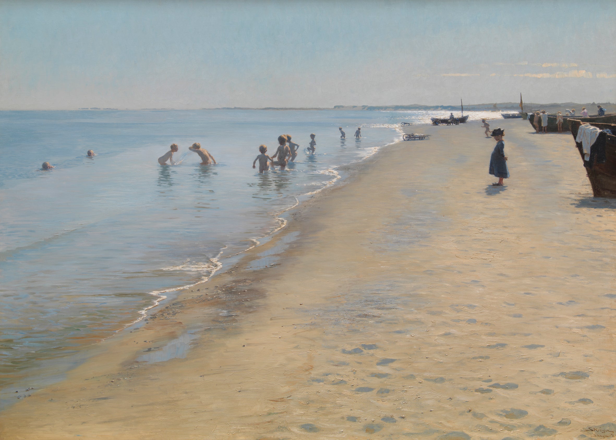 Letni dzień na południowej plaży Skagen - 1884