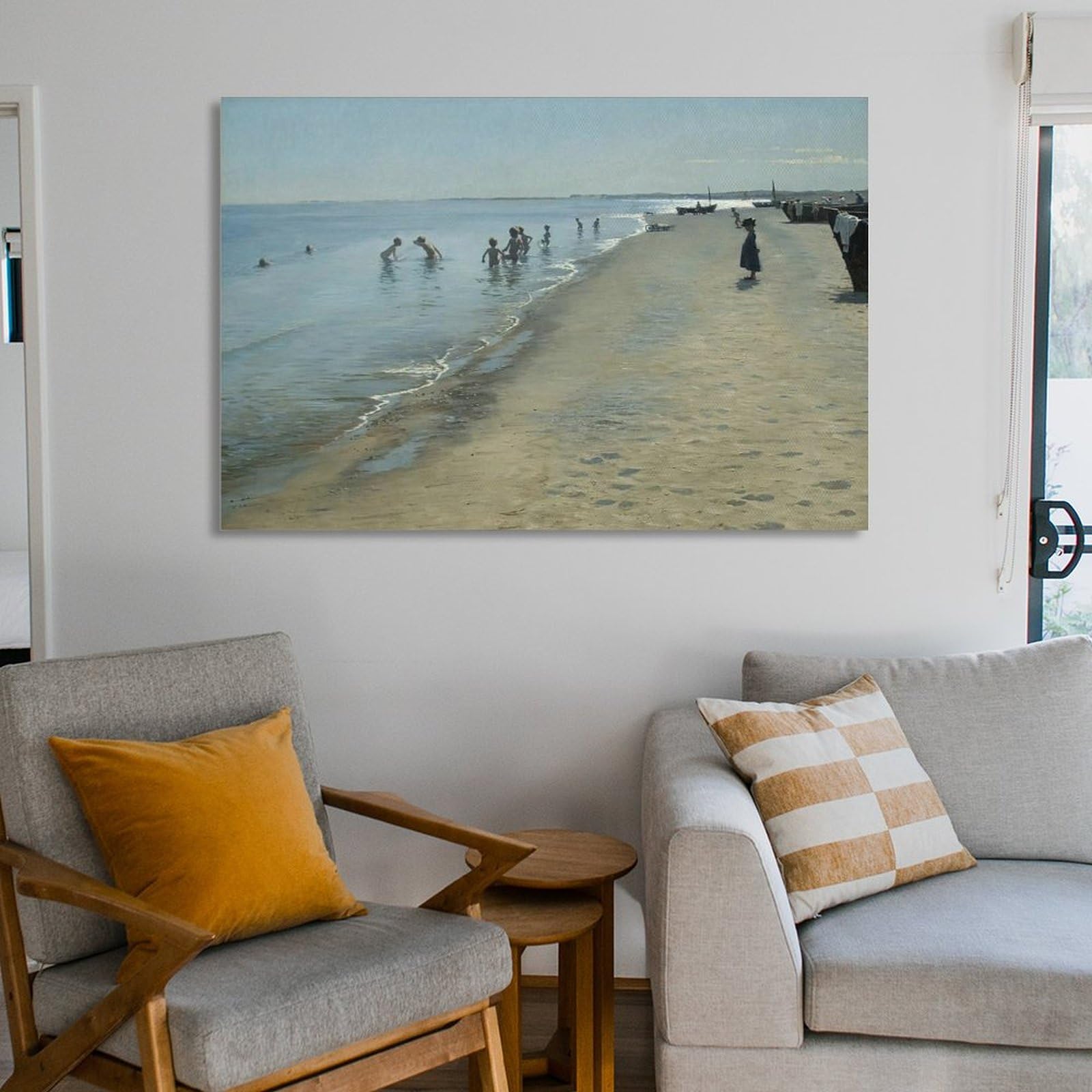 Letni dzień na południowej plaży Skagen - 1884