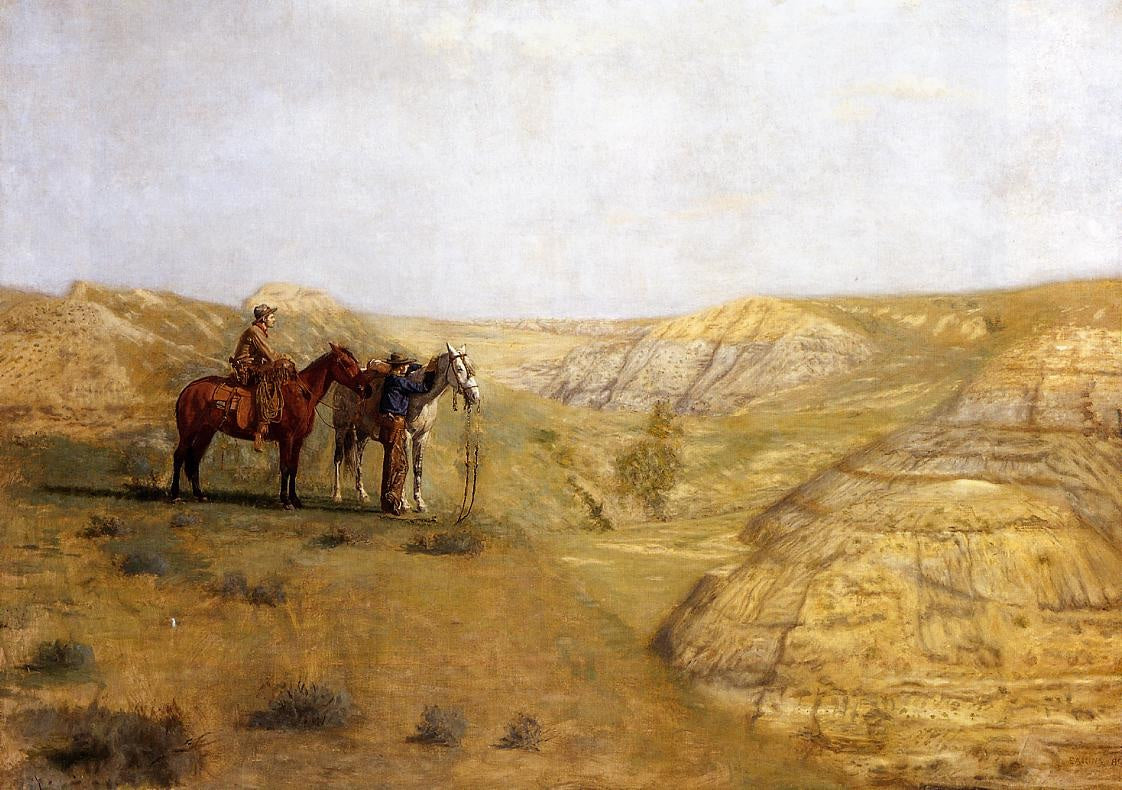 Pintando Vaqueros En Las Malas Tierras - 1888