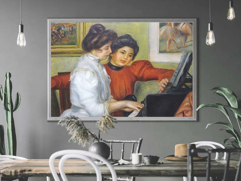Yvonne und Cristina Lerolle am Klavier
