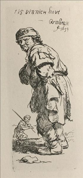 A Beggar and a Companion Piece - Turned to the Left - 1634