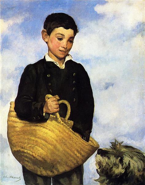 Ein Kind mit einem Hund - 1861