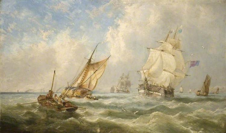 Una Tarde Ventosa Frente A La Desembocadura Del Mersey - 1841