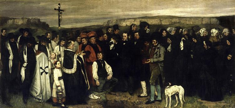 A burial in Ornans - 1850