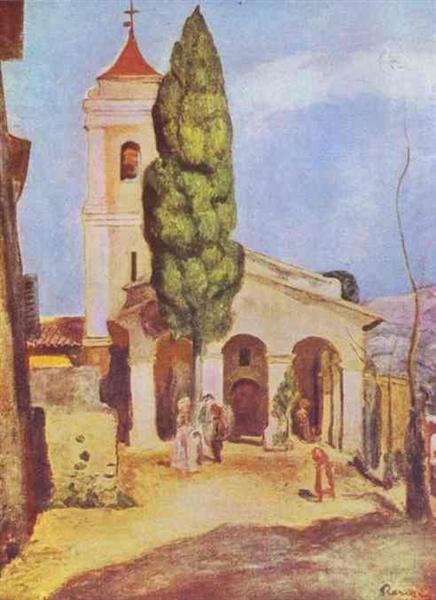 Una chiesa a Cagnes