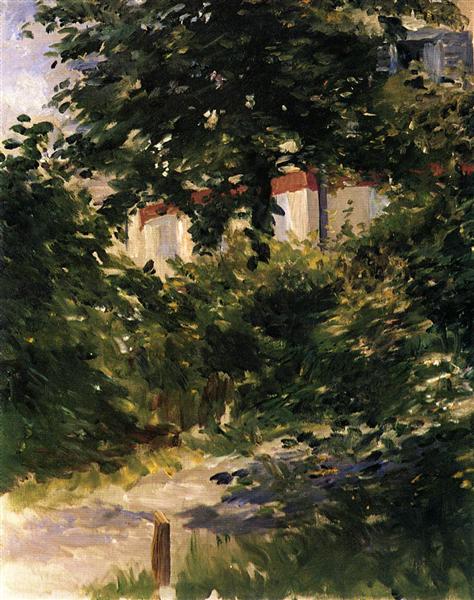 Un coin du jardin en roue - 1882