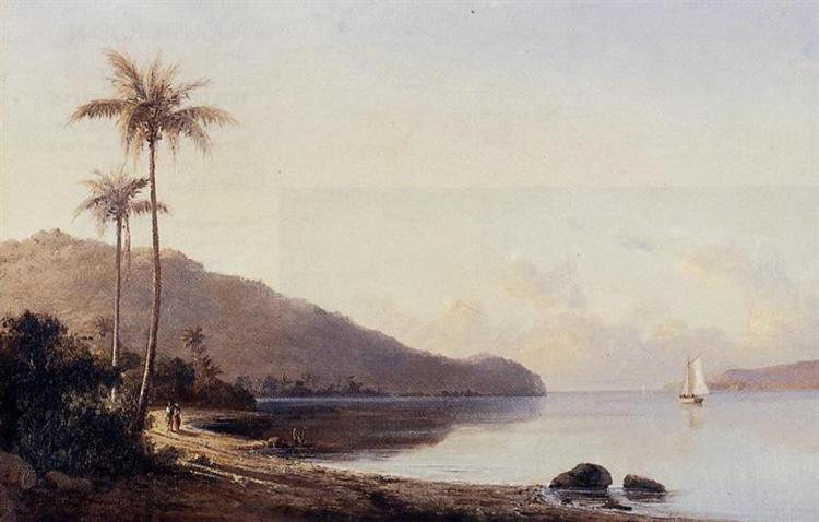 Ein Bach in Santo Tomás - Antilles - 1856