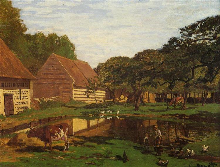 A Farmyard in Normandy - 1863