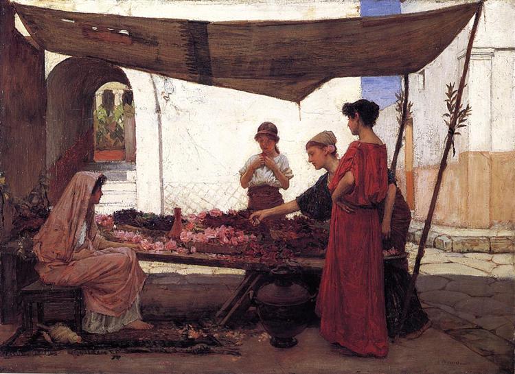 A Flower Stall - 1880