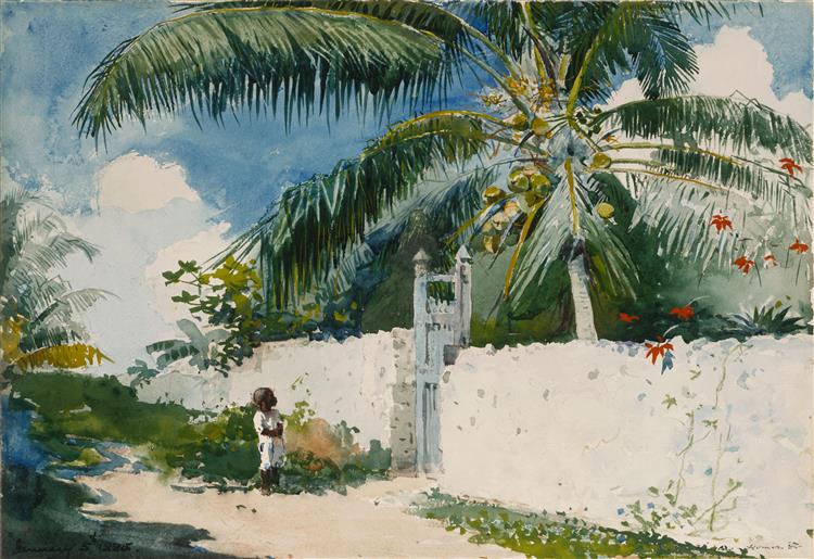 Un giardino a Nassau - 1885