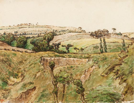 Uma paisagem montanhosa - 1867