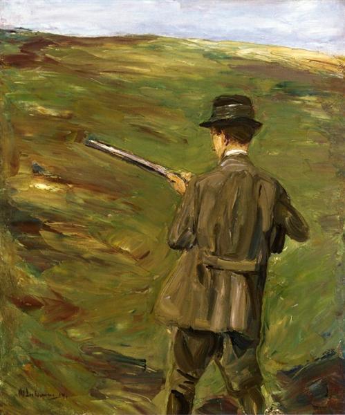 A Hunter in the Dunes - 1914