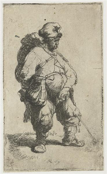 Un homme faisant de l'eau - 1631