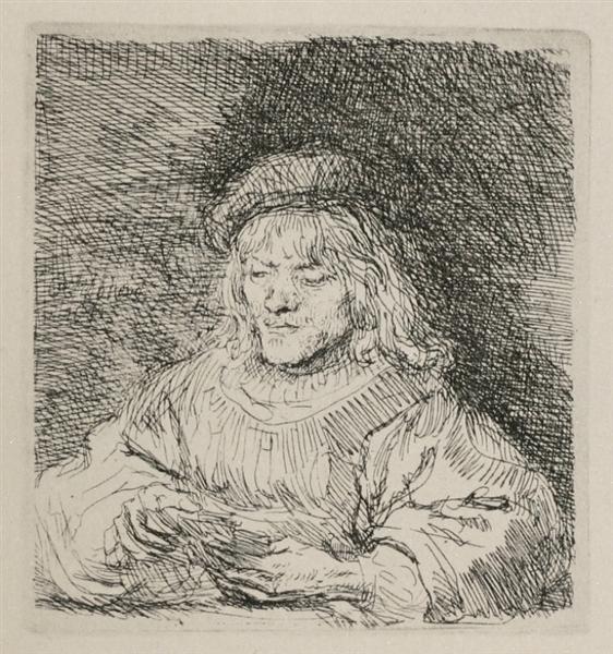 A Man Playing Cards - 1641