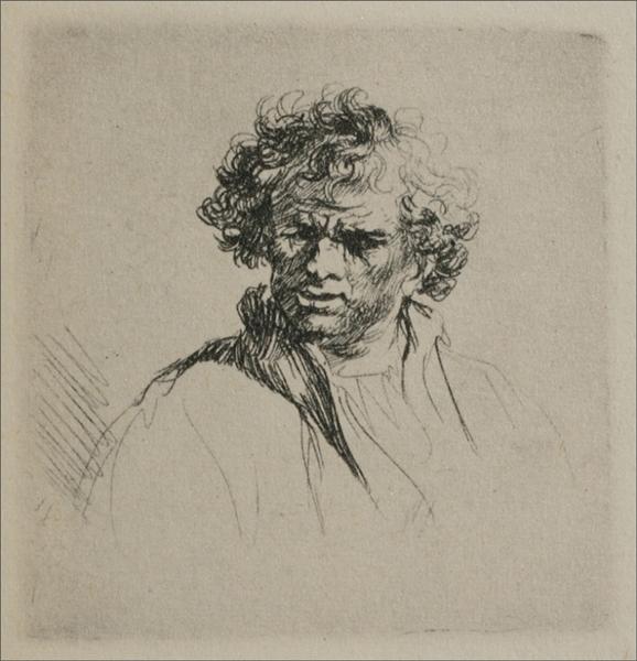 Un homme à cheveux bouclés - 1635