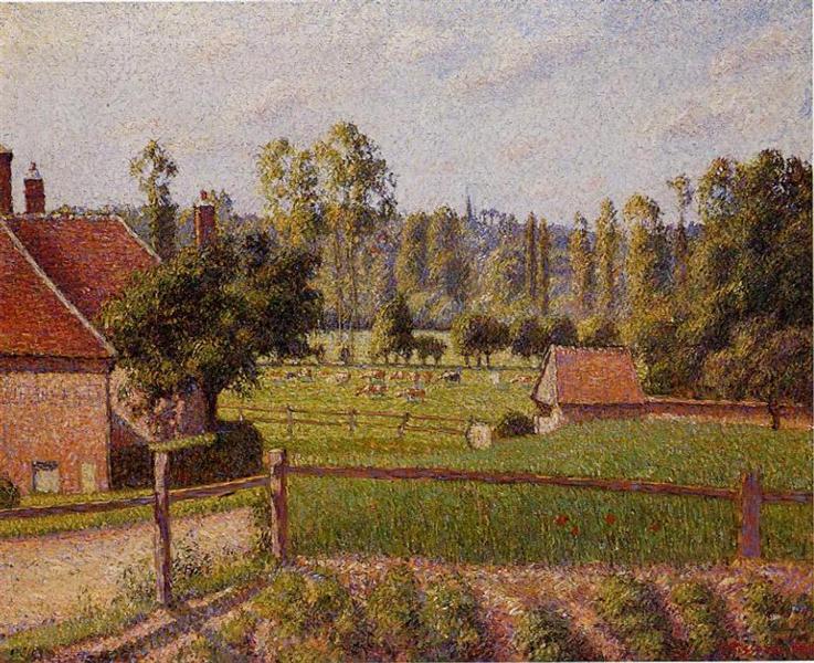 Um prado em Eragny - 1889