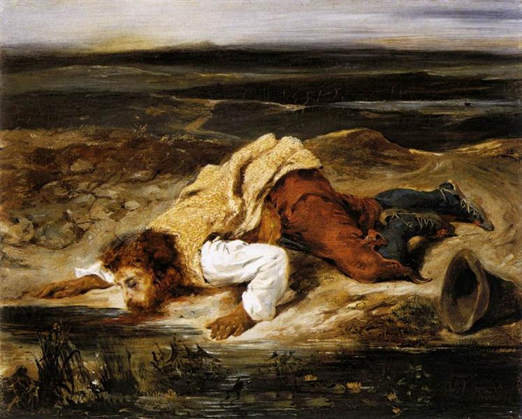 Un Bander ferito dalla morte dalla sua sete - 1825