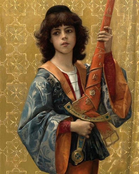 Young page with Florentino outfit - 1881