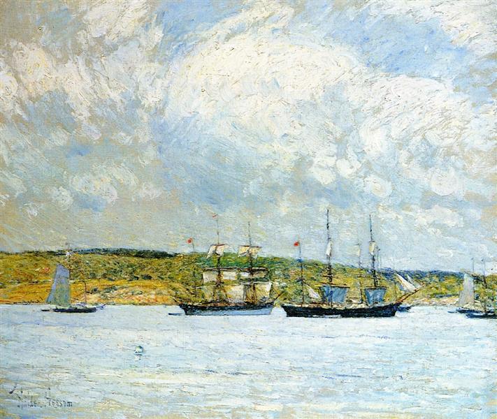 Un Desfile De Barcos - 1895