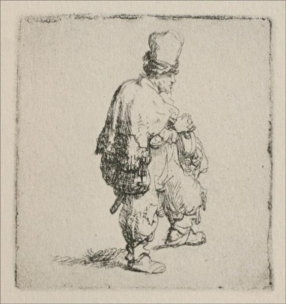 A Polish walking to the right - 1635