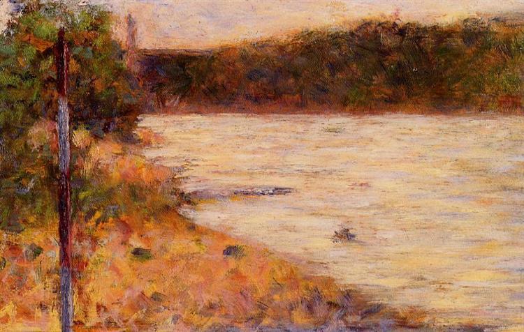 A river shore (the Seine in Asnières) - 1883