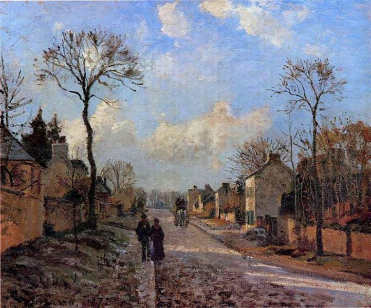 Ein Weg in Louveciennes - 1872