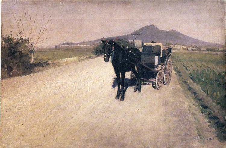 Un Camino En Nápoles - 1872