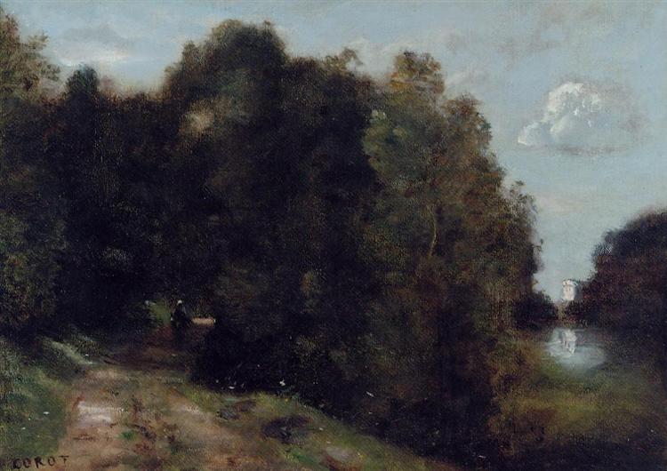 Un percorso tra gli alberi - 1870