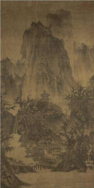 A lonely temple in increasingly clear peaks - 960