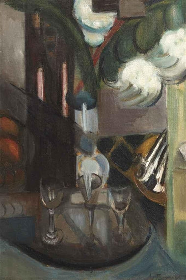 A still life with jug and glasses - 1913