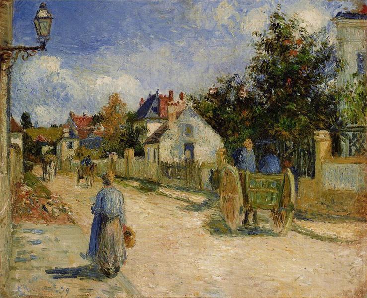 En gade i Pontoise - 1879