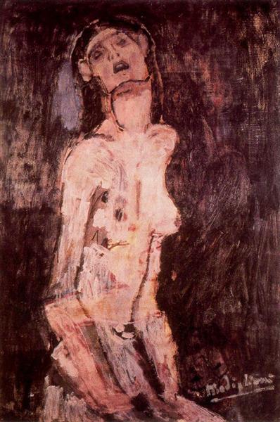 A suffering nude - 1909