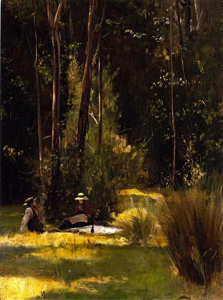 Ein Picknick am Sonntagnachmittag in Box Hill - 1887