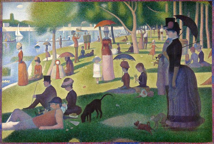 Zondagmiddag op het eiland La Grande Jatte - 1886