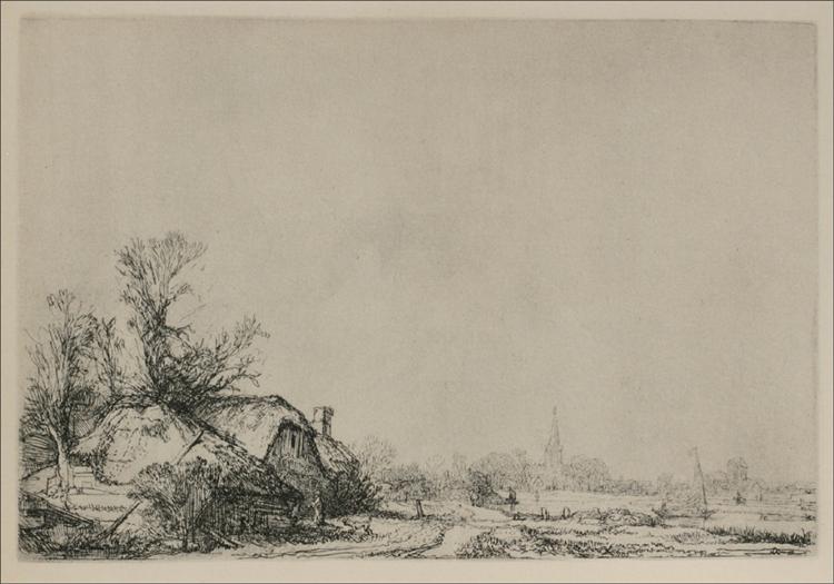 Eine Stadt mit einem Fluss - 1645