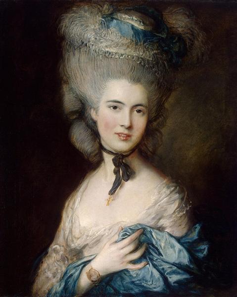 A blue woman (portrait of the duchess of Beaufort)