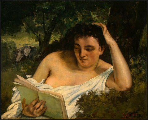 A young woman reading - 1868