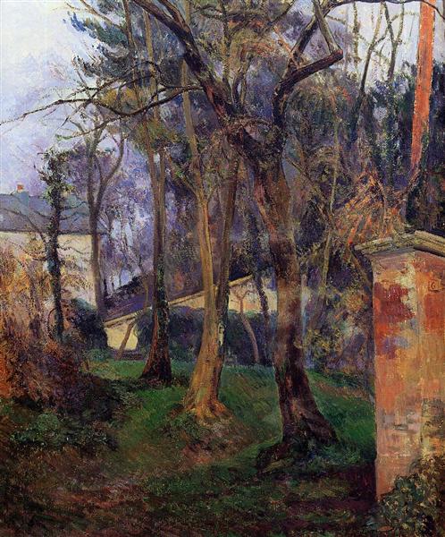 Abandoned garden in Rouen - 1884