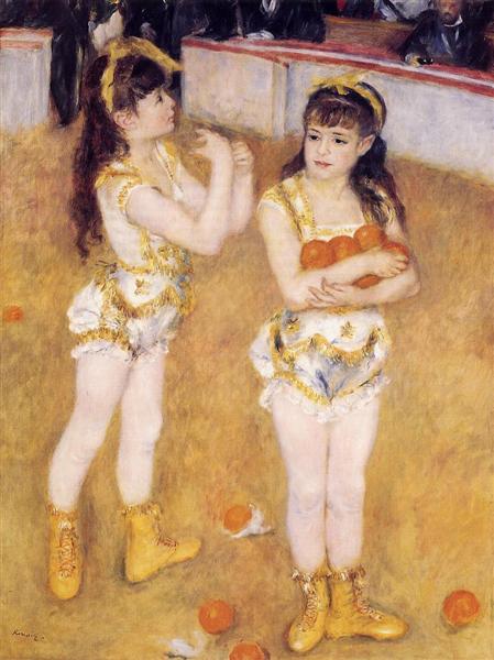 Acrobatas no Circo Fernando (Francisca e Angelina Wartenberg) - 1879