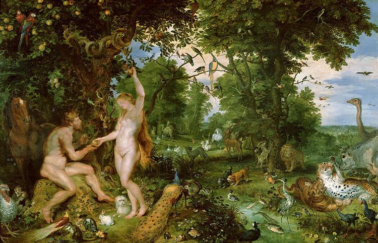 Adam and Eve in Paradise Worthy - 1615