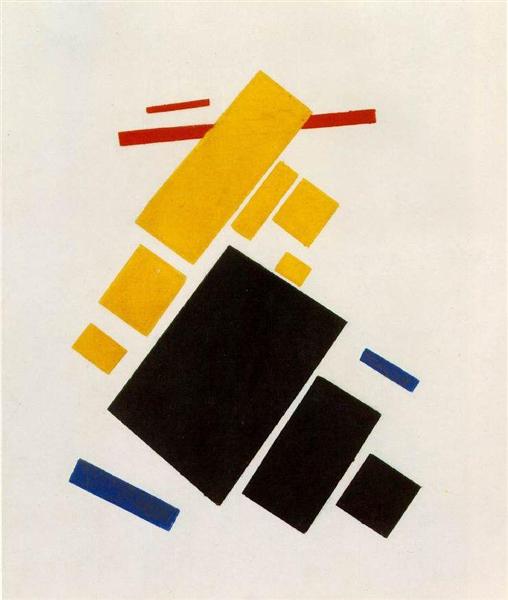 Composición Suprematista: Avión Volando - 1915