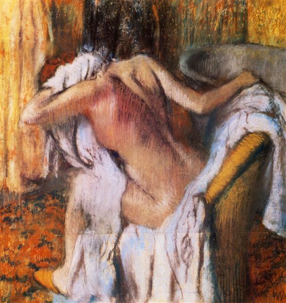 Después Del Baño - Mujer Secándose - 1892