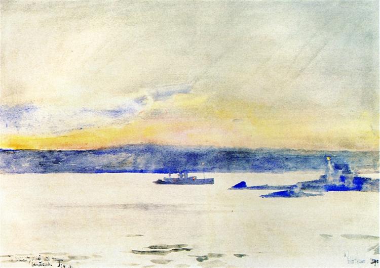 Crepuskular Black - Guudester Port (även känd som Luz de la Isla tio pund) - 1890