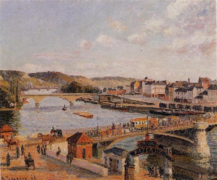 Ettermiddag - Sol - Rouen - 1896