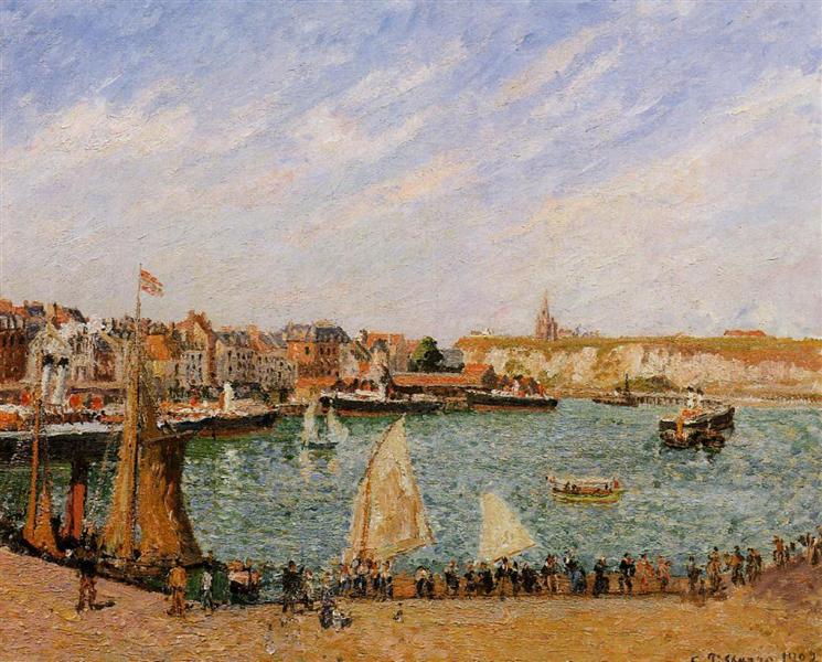 Tarde - Sol - O Porto Interior - Dieppe - 1902