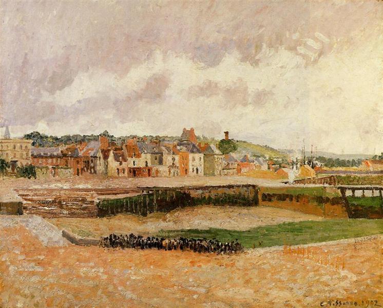 Tarde - Bacia de Dunquesne - Dieppe - Maré Baixa - 1902