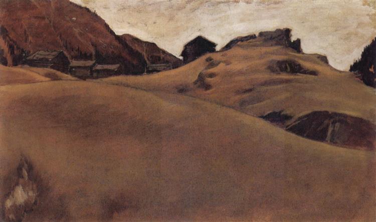 Paysage alpin à Ötztal - 1911