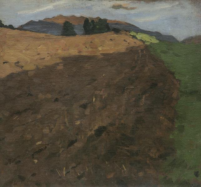 Paysage tyroleal. Étude pour le semis - 1903